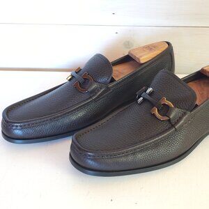 New ! Salvatore Ferragamo Men's Leather Shoes with Cedar Shoe trees- 9